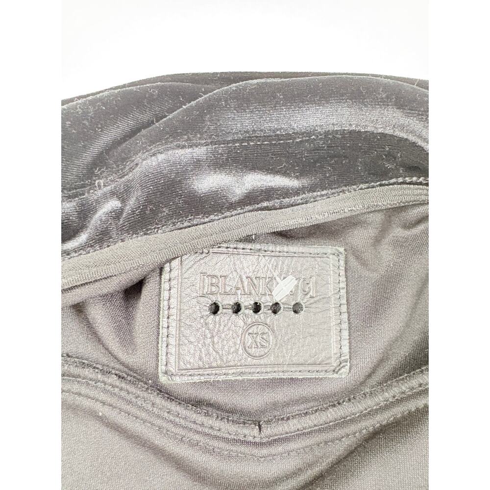 Edgy Luxe Rare BLANKNYC Nailed It Black Velvet Moto Jacket Night Out XS Sold Out - Picture 4 of 13